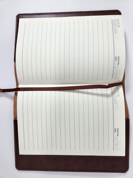 Handcrafted Mahogany Leather Journal Cover